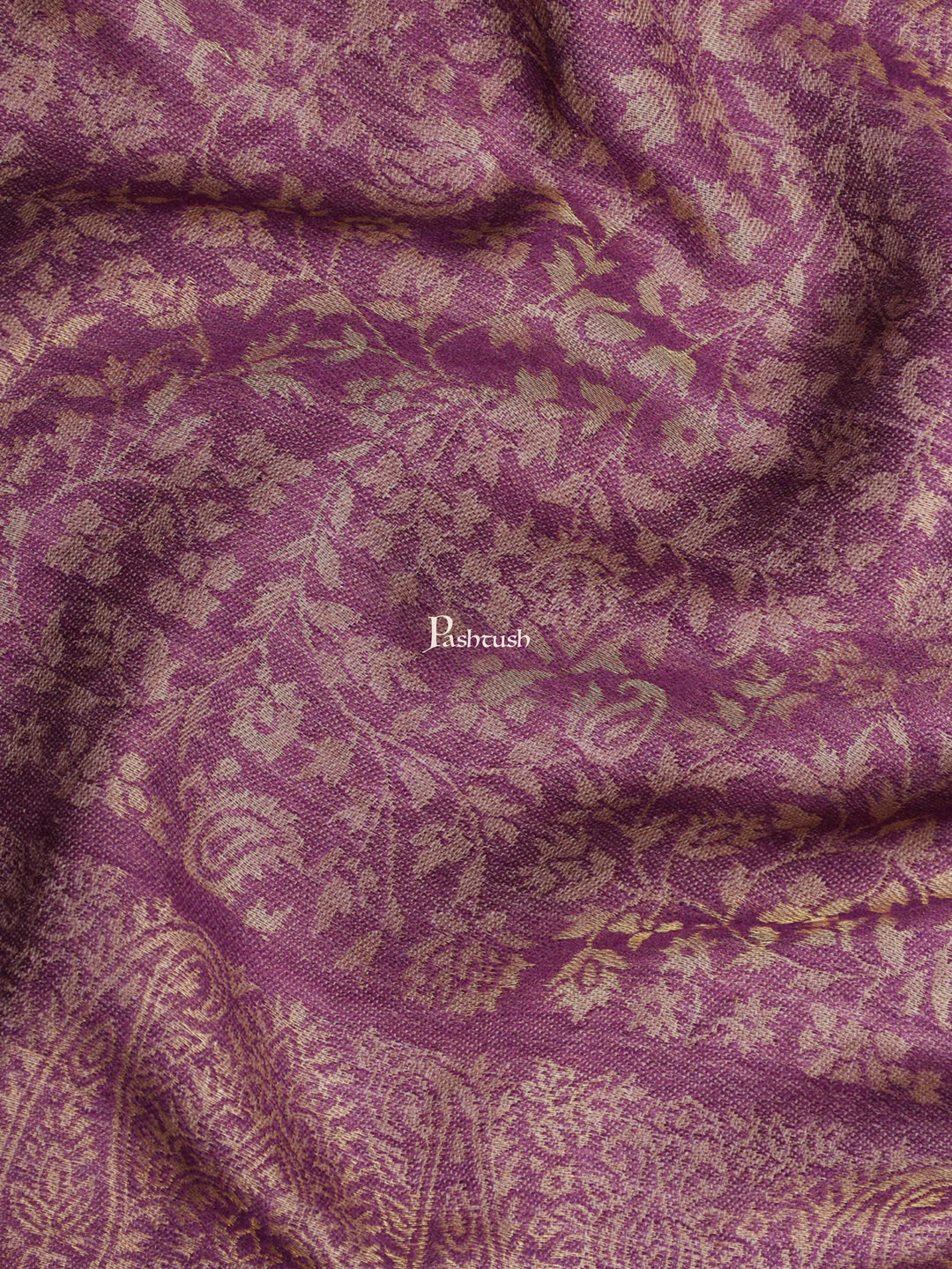 Pashtush Womens Twilight Collection Shawl, With Metallic Weave, Fine Wool, Peel Lilac