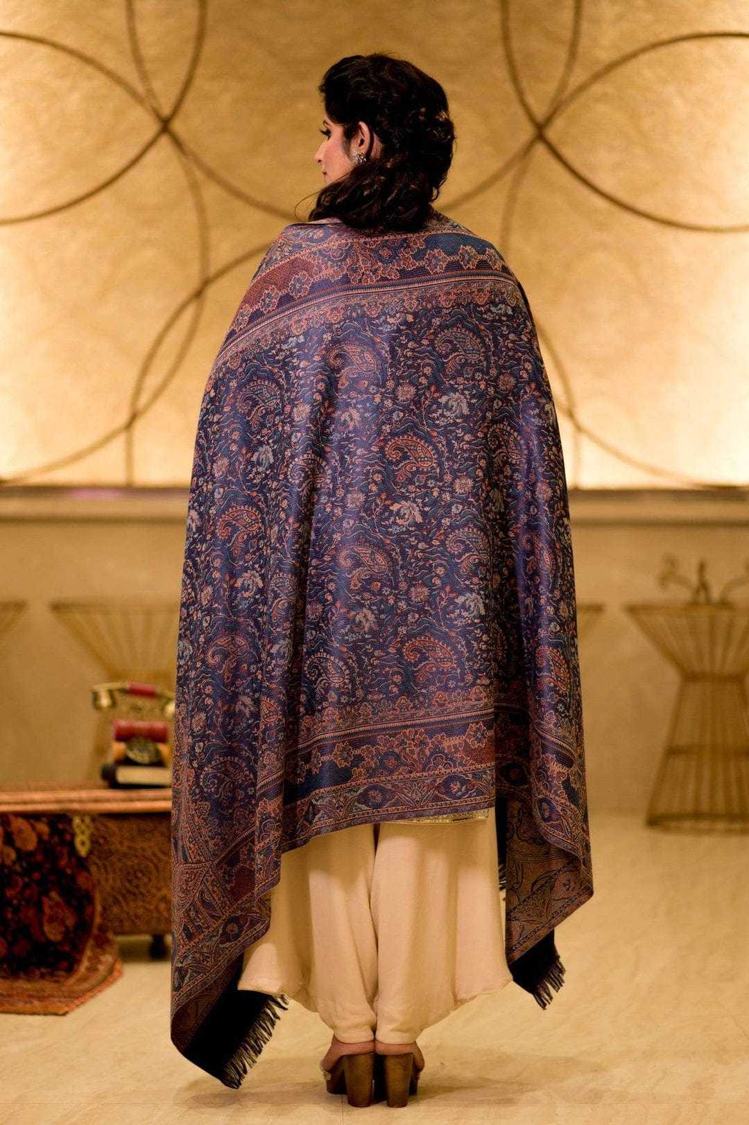 Pashtush India Gift Pack Pashtush Gift Set of Jamawar Shawl with Phool Oudh Incense Sticks, Premium Gift Box Packaging