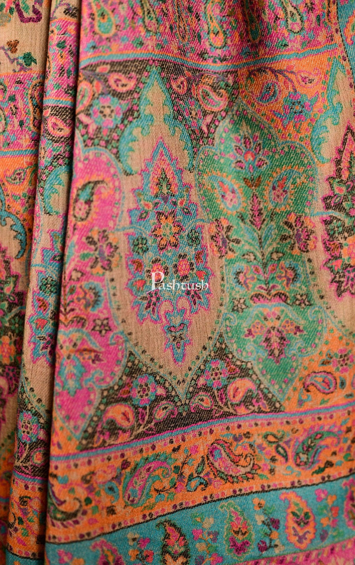 Pashtush India Gift Pack Pashtush His and Her Gift Set of 100% Pure Wool Stoles, Multicoloured, Packaged in Keepsake Wooden Chester Gift Box