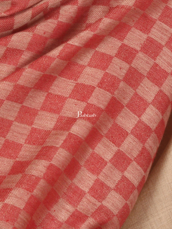 Pashtush India Gift Pack Pashtush His And Her Gift Set Of Checkered Stoles With Premium Gift Box Packaging, Black and Maroon