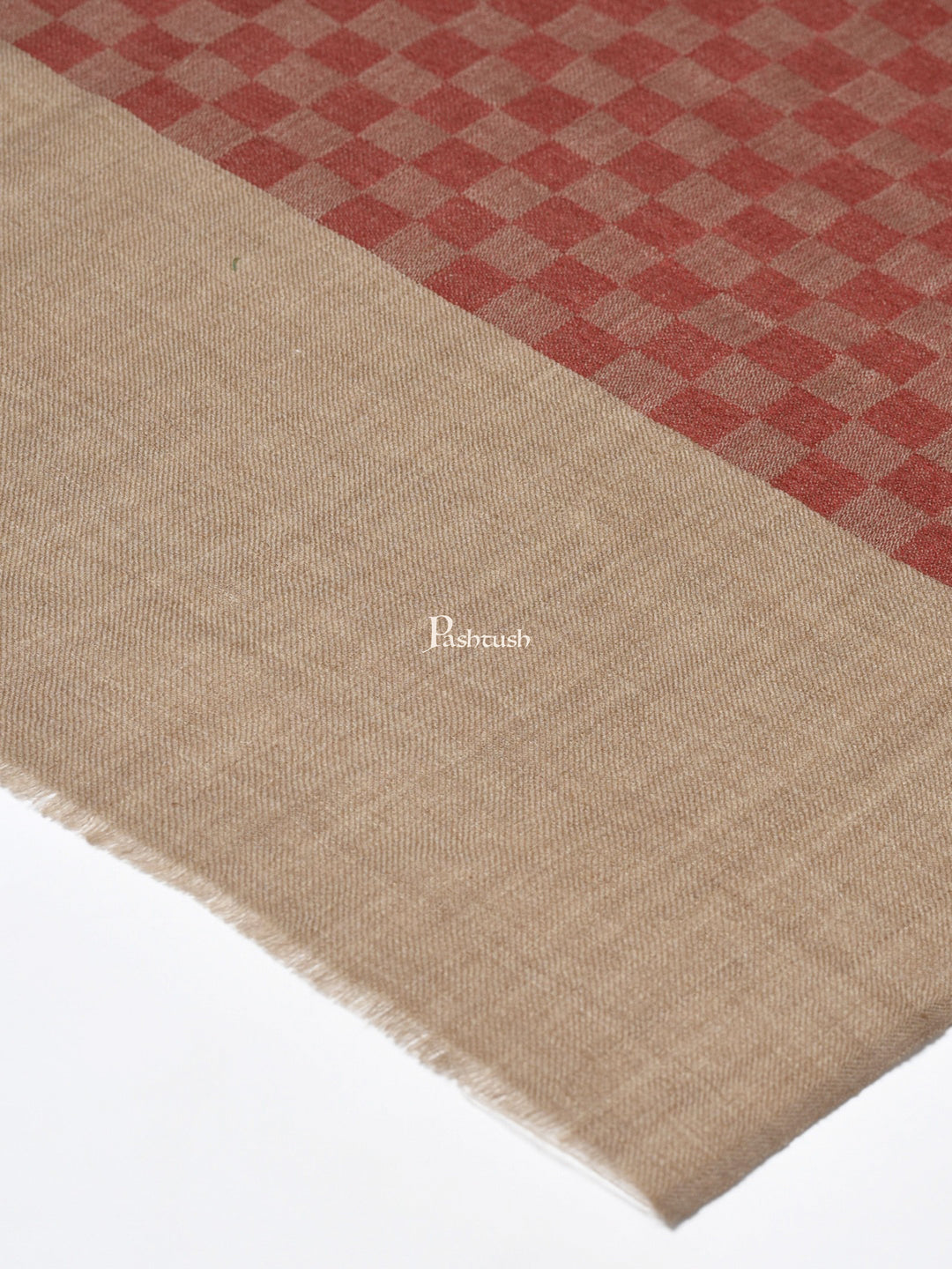 Pashtush India Gift Pack Pashtush His And Her Gift Set Of Checkered Stoles With Premium Gift Box Packaging, Black and Maroon
