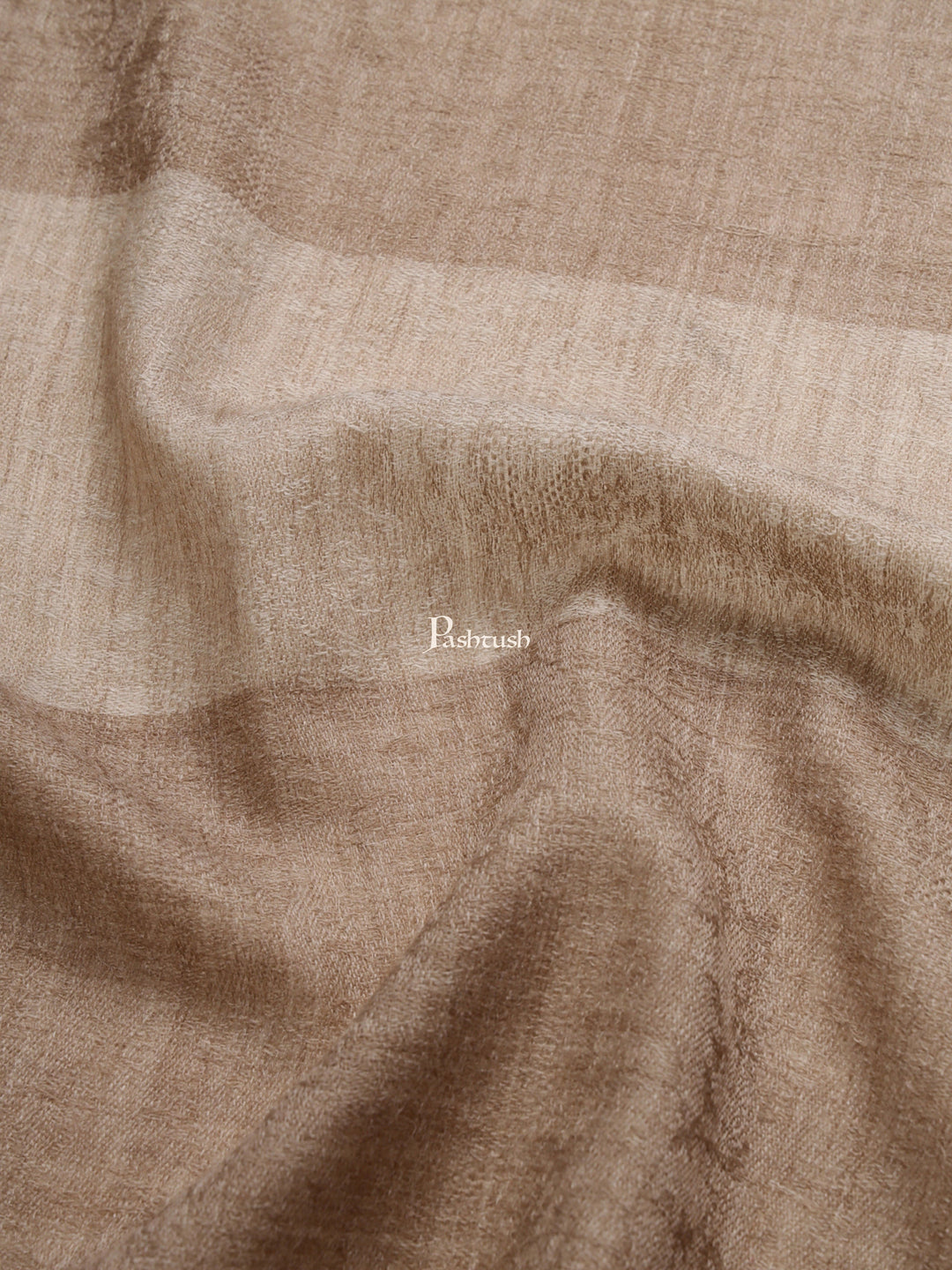 Pashtush India Gift Pack Pashtush His And Her Gift Set Of Extra Fine Wool Stole and Shawl With Premium Gift Box Packaging, Beige