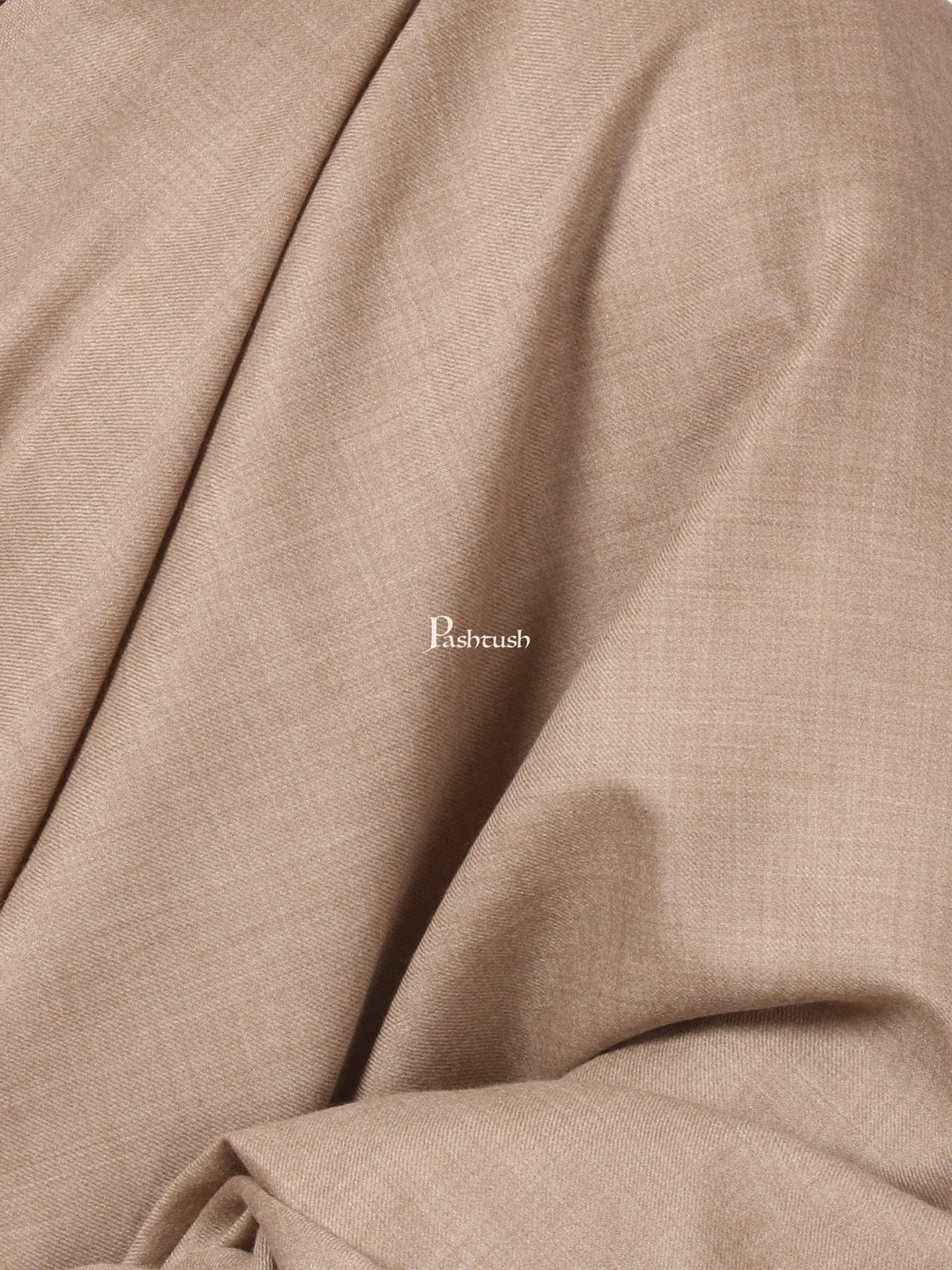 Pashtush India Gift Pack Pashtush His And Her Gift Set of Mens 100% Pure Wool Lohi and Womens Jacquard Palla Shawl, Premium Gift Box Packaging, Beige and Black