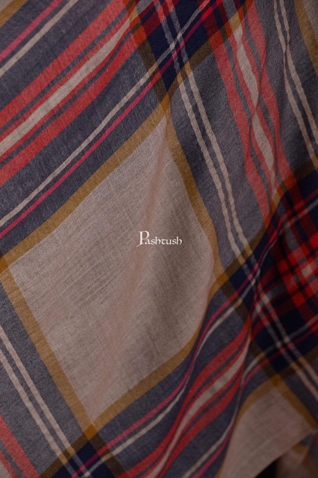 Pashtush India Gift Pack Pashtush His And Her Gift Set of Mens Bamboo Stole and Womens Cashmere Stole, Premium Gift Box Packaging, Multicolour