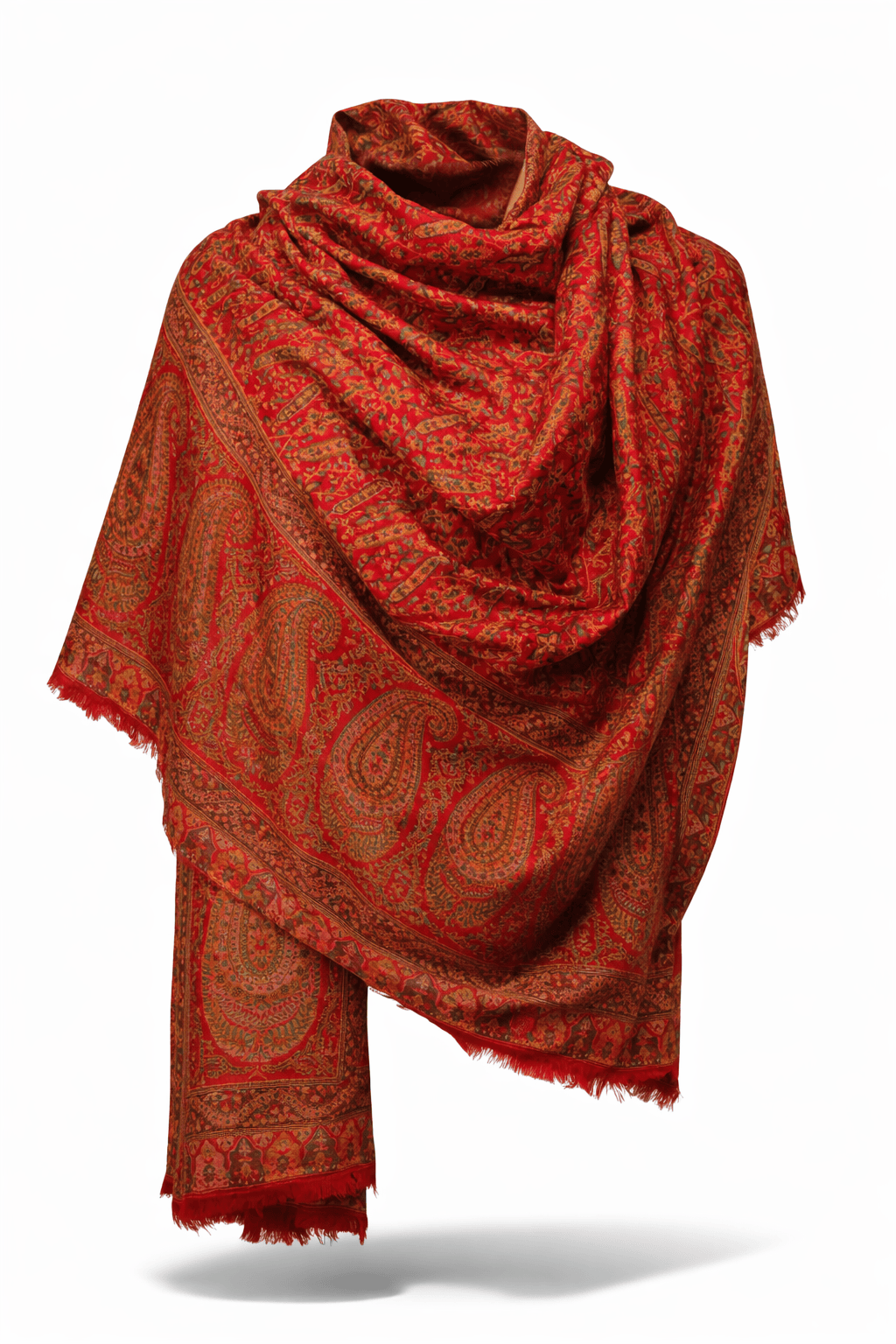 Pashtush India Gift Pack Pashtush His And Her Set Of 100% Pure Wool Shawls, Premium Gift Box Packaging, Taupe and Maroon