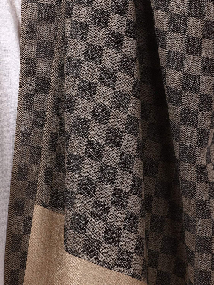 Pashtush India Gift Pack Pashtush His And Her Set Of Checkered Stoles With Premium Gift Box Packaging, Black And Powder Pink