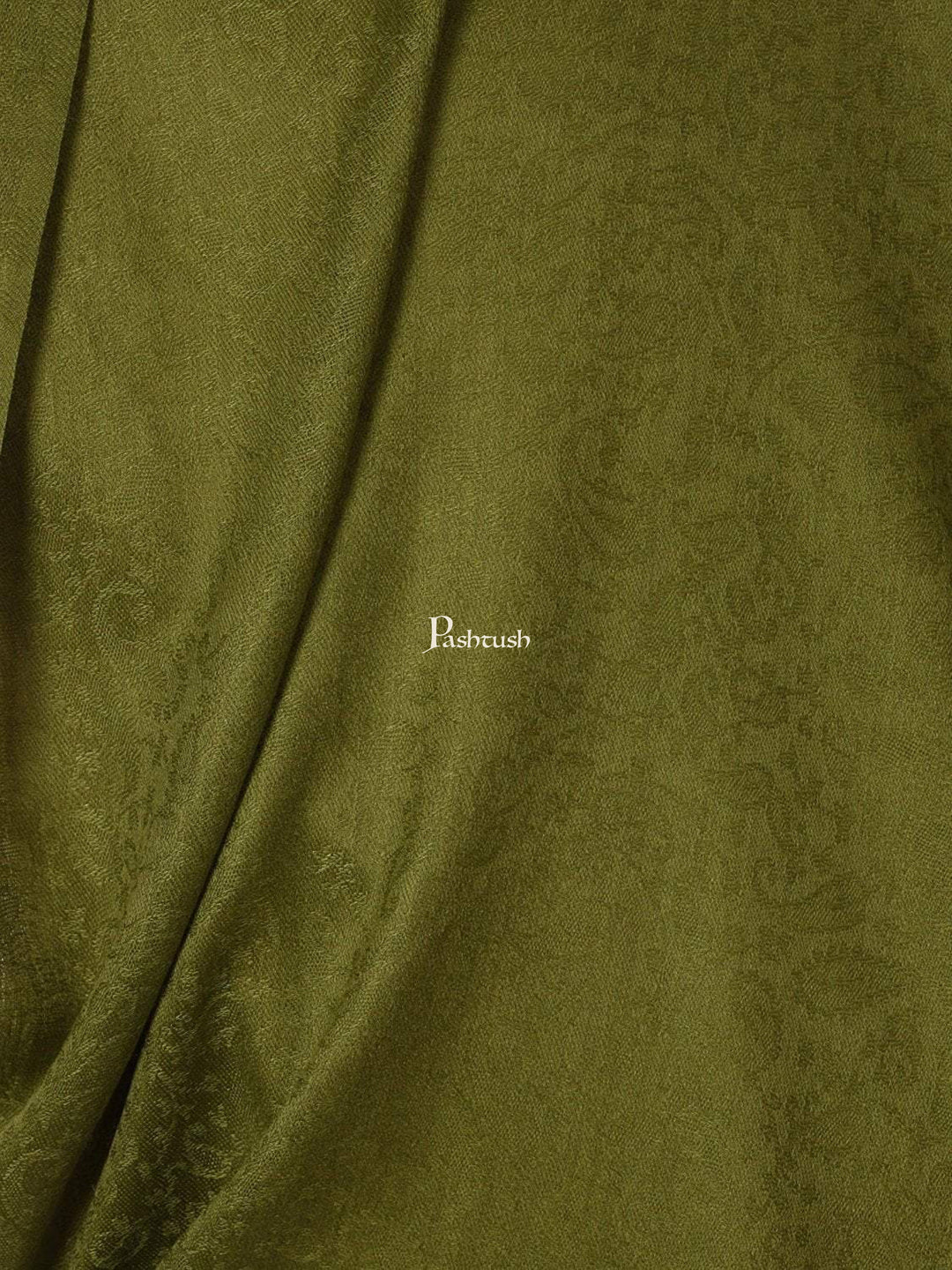 Pashtush India Gift Pack Pashtush His And Her Set Of Fine Wool Self Stoles With Premium Gift Box Packaging, Emerald Green and Mustard