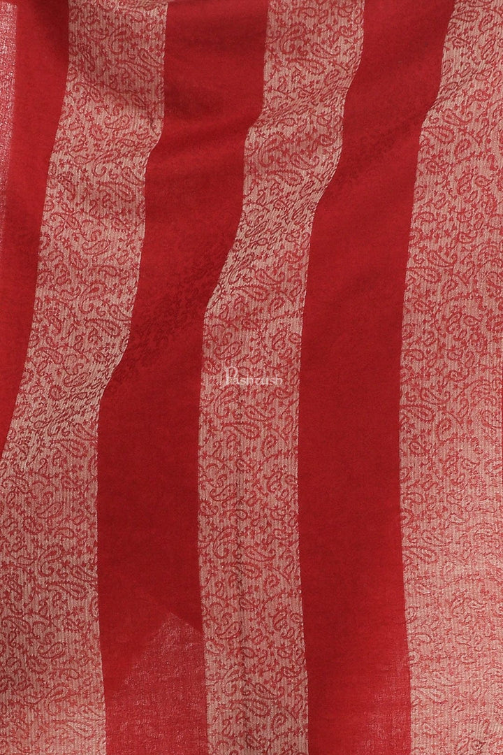 Pashtush India Gift Pack Pashtush His And Her Set Of Fine Wool Stoles, Premium Gift Box Packaging, Coffee and Maroon