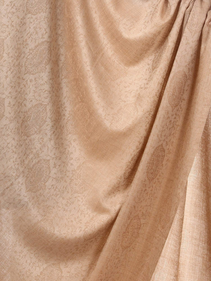 Pashtush India Gift Pack Pashtush His And Her Set Of Mens 100% Pure Wool Shawl and Womens Extra Fine Wool Shawl With Wooden Chester Box, Taupe