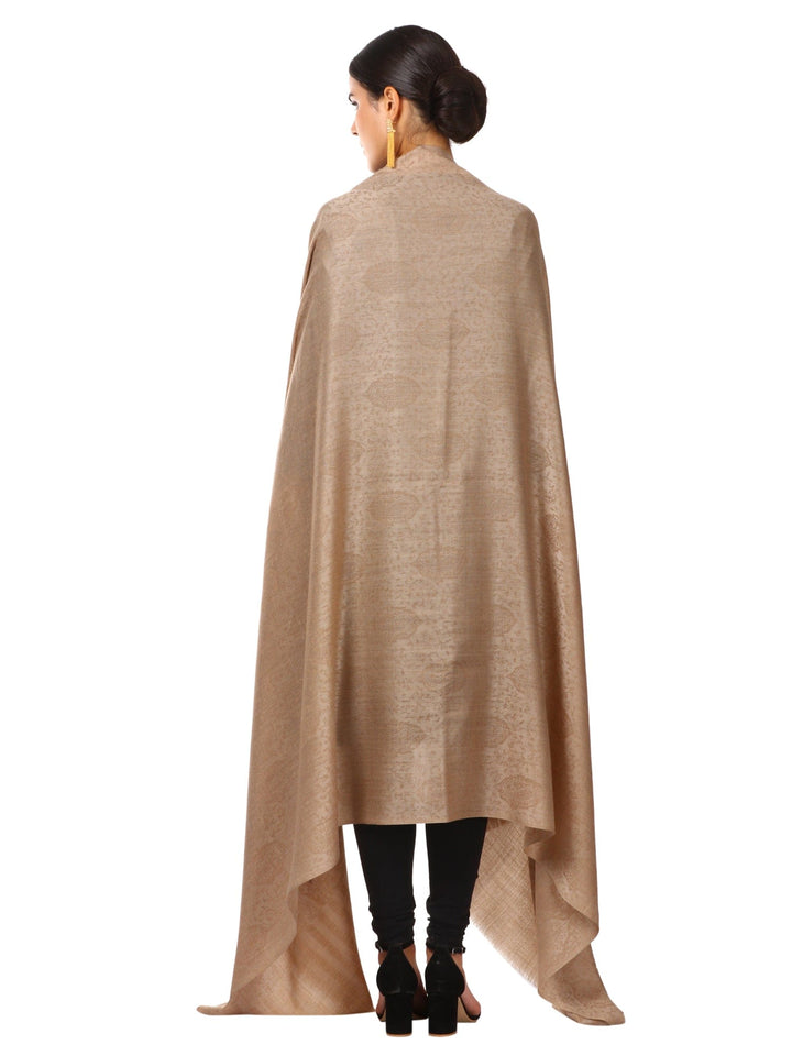 Pashtush India Gift Pack Pashtush His And Her Set Of Mens Fine Wool Shawls, Premium Gift Box Packaging, Taupe