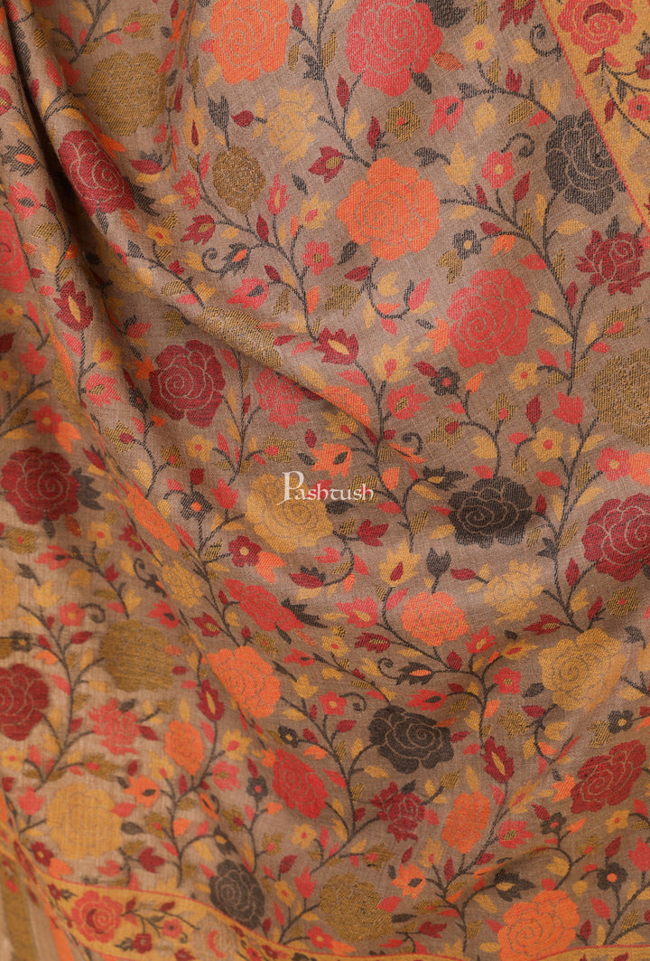 Pashtush India Gift Pack Pashtush His And Her Set Of Mens Jamawar Stole and Womens Jacquard Stole, Premium Gift Box Packaging, Black and Multicoloured