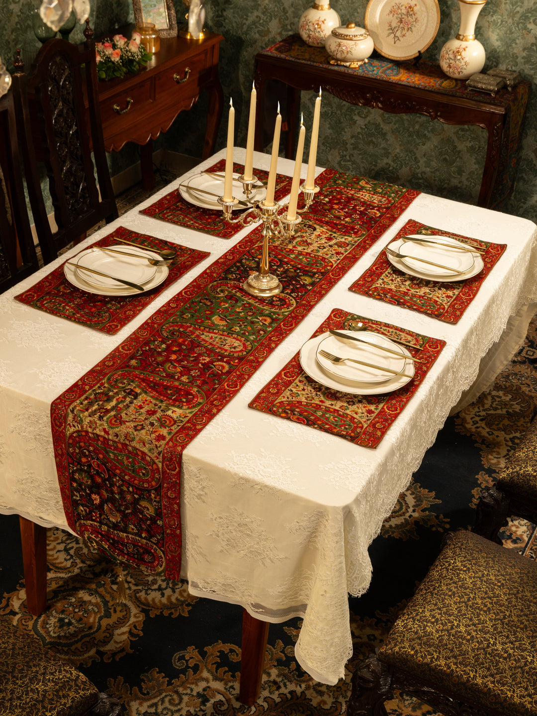 Pashtush India Gift Pack Pashtush Luxury Table Mats, Twilight Collection, Multicolour