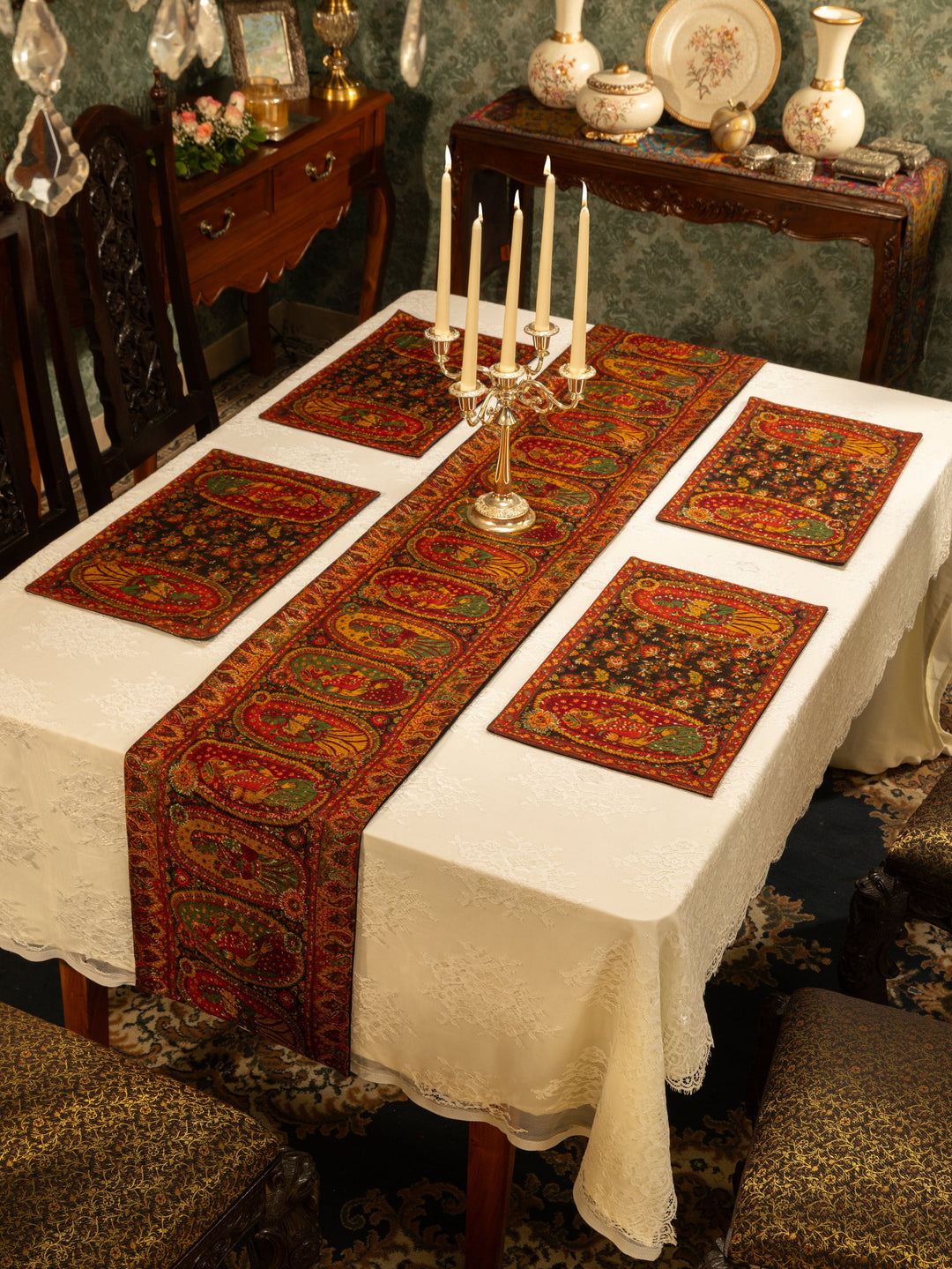 Pashtush India Gift Pack Pashtush Luxury Table Mats, Twilight Collection, Multicolour