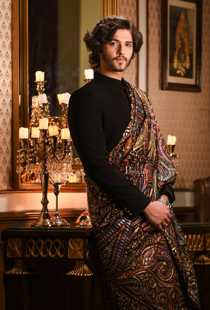Pashtush India Mens Shawls Gents Shawl Pashtush Men&