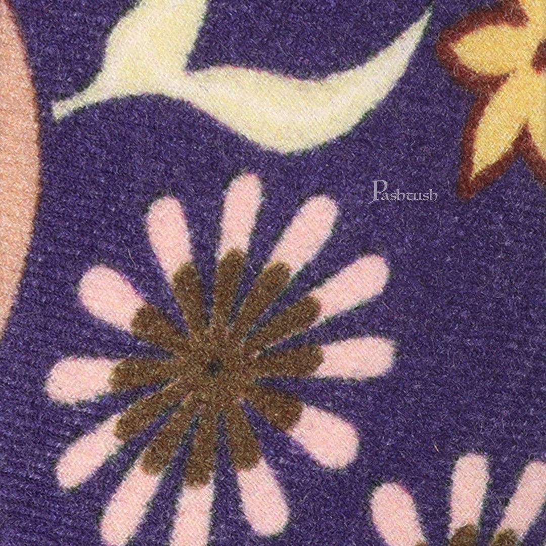 Pashtush India Mens Neckties Ties for Men Pashtush mens 100% Pure Wool with Woolmark Certificate tie, Printed design, Multicolour