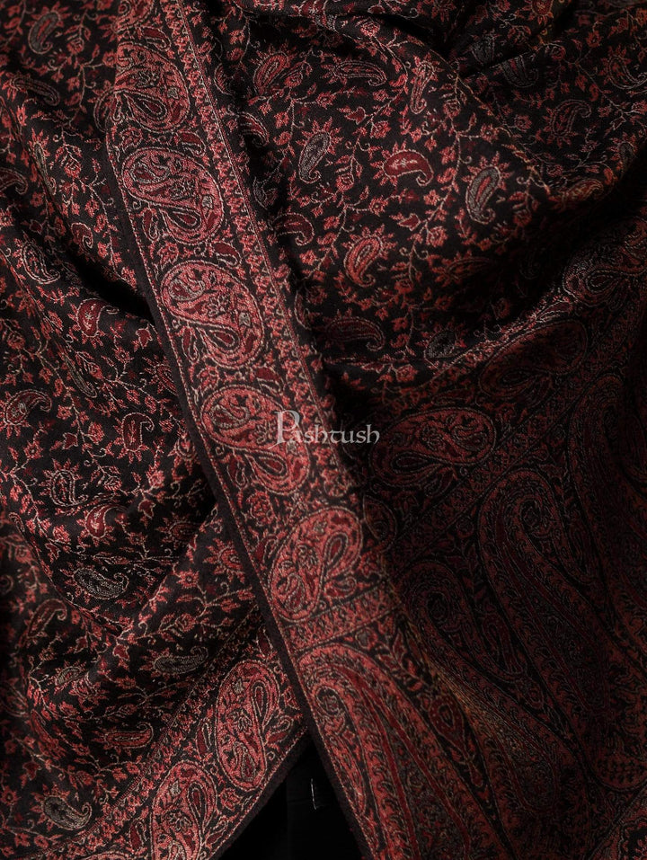 Pashtush India 70x200 Pashtush Mens Ethnic Weave Stole, Fine Wool