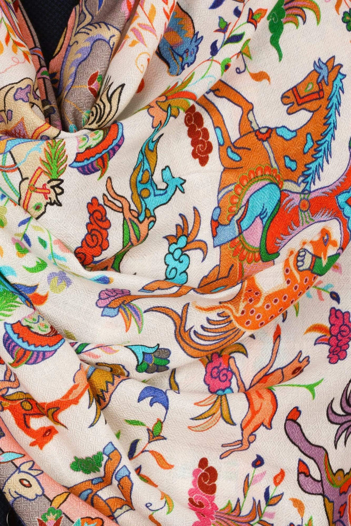 Pashtush India Gift Pack Pashtush Mens Fine Soft Ethnic Stole - Multi Color