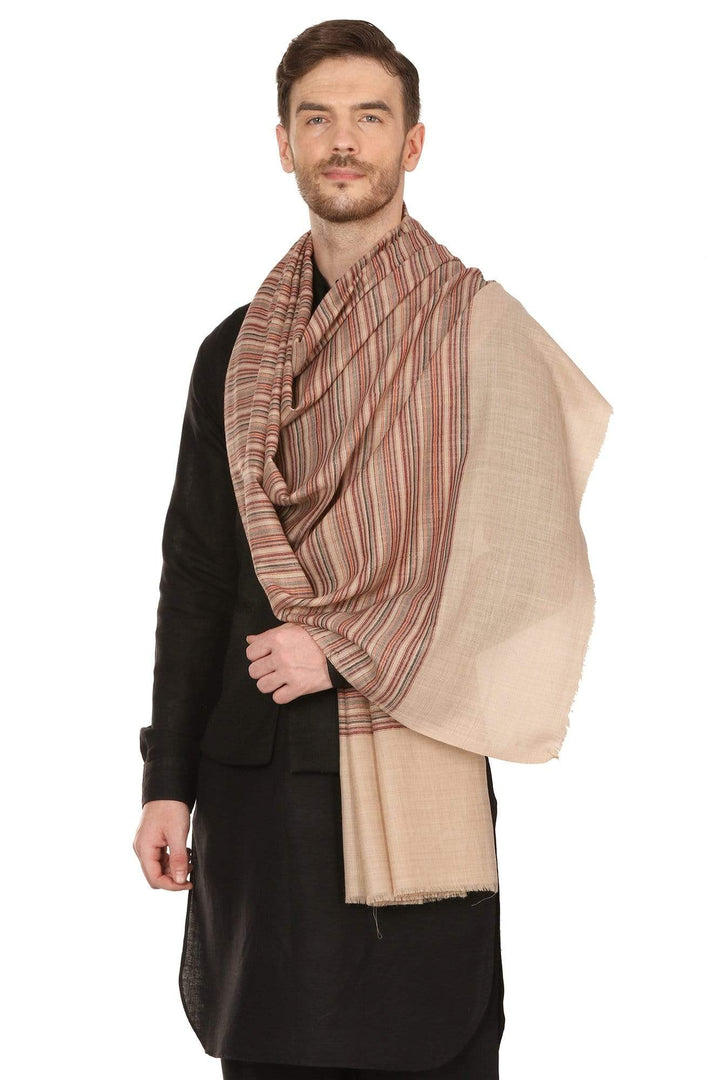 Pashtush Mens Fine Soft Striped Stole
