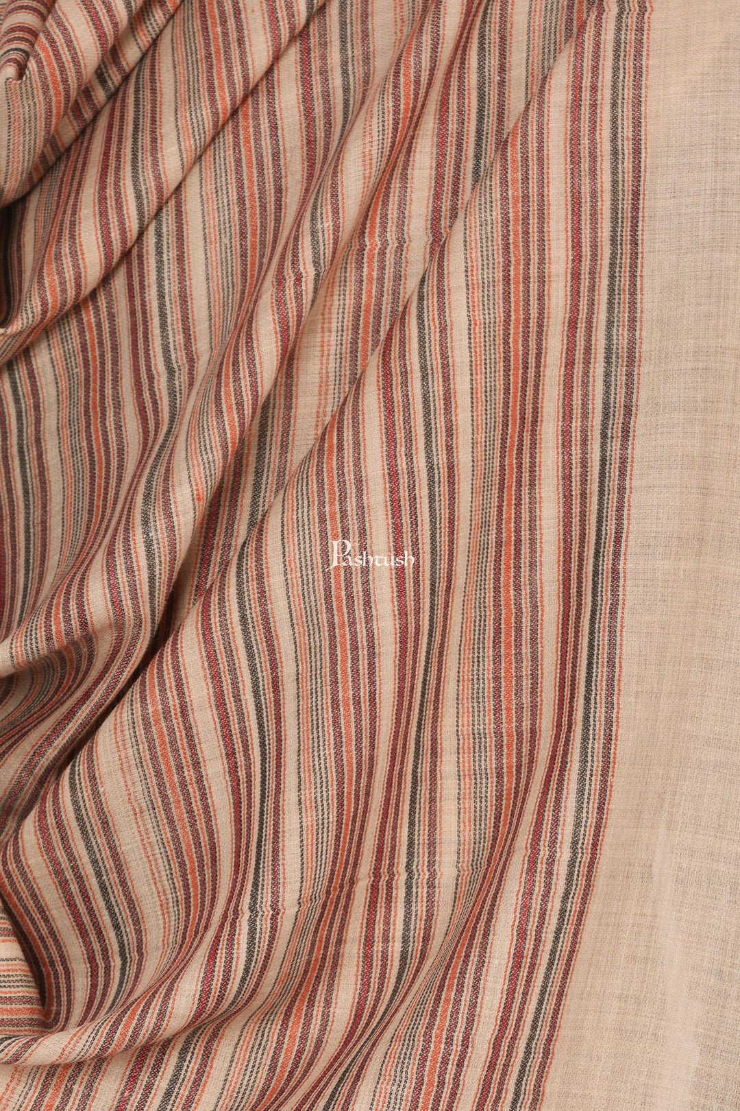 Pashtush India Mens Scarves Stoles and Mufflers Pashtush Mens Fine Soft Striped Stole