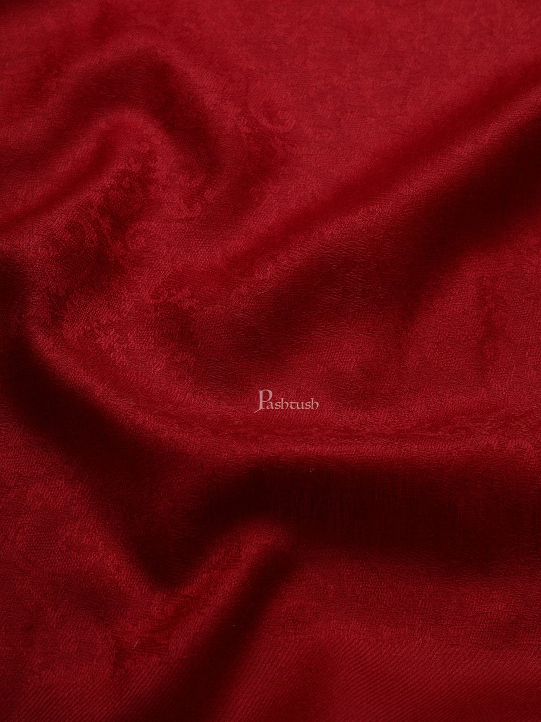 Pashtush India Mens Scarves Stoles and Mufflers Pashtush mens Fine Wool stole, jacquard design, Maroon