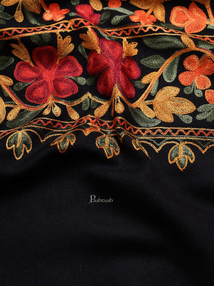 Pashtush India Mens Scarves Stoles and Mufflers Pashtush mens Fine Wool stole, kaani design, Multicolour