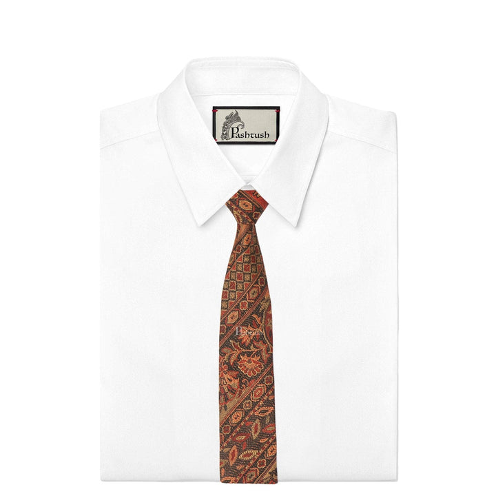 Pashtush India Mens Neckties Ties for Men Pashtush mens Fine Wool tie, Jacquard Woven design, Multicolour