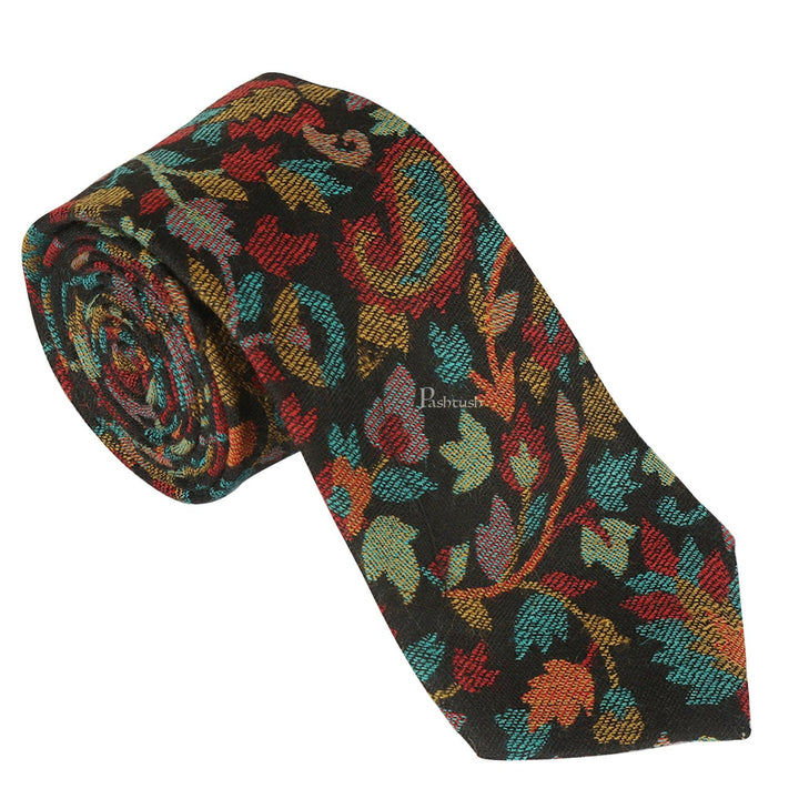 Pashtush India Mens Neckties Ties for Men Pashtush mens Fine Wool tie, Jacquard Woven design, Multicolour