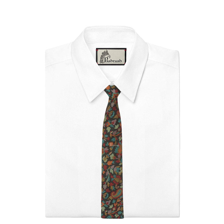 Pashtush India Mens Neckties Ties for Men Pashtush mens Fine Wool tie, Jacquard Woven design, Multicolour