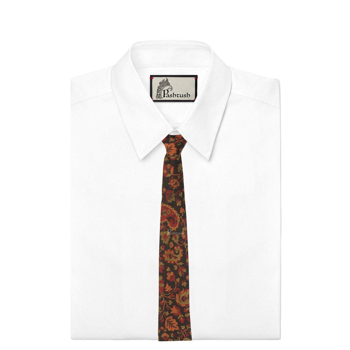 Pashtush India Mens Neckties Ties for Men Pashtush mens Fine Wool tie, Jacquard Woven design, Multicolour
