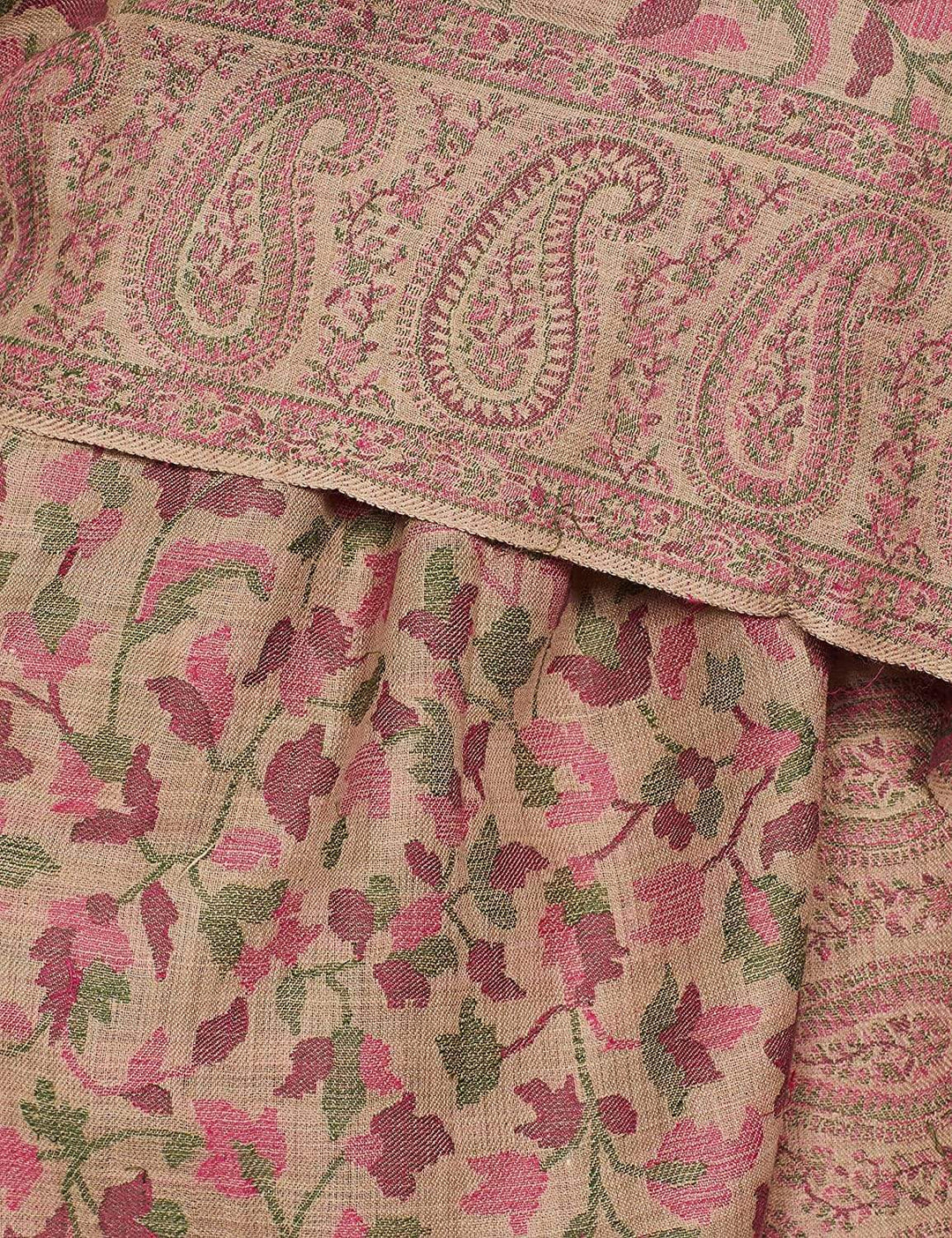 Pashtush India 127x254 Pashtush Mens Kaani Shawl, Mens Lohi, Full Size, Fine Wool,  Beige