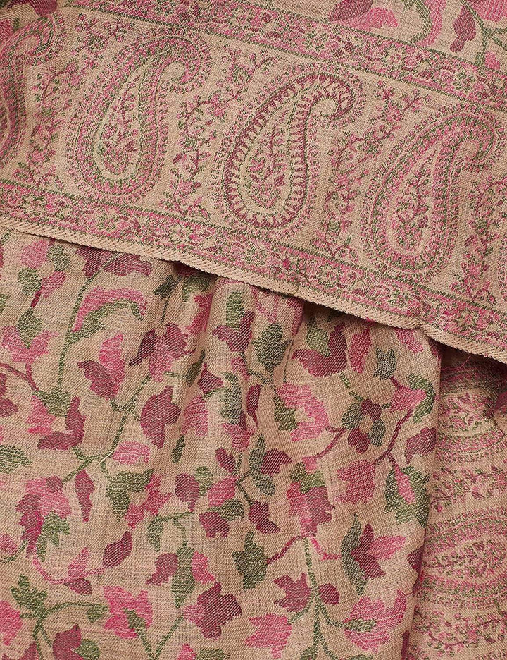 Pashtush India 127x254 Pashtush Mens Kaani Shawl, Mens Lohi, Full Size, Fine Wool,  Beige