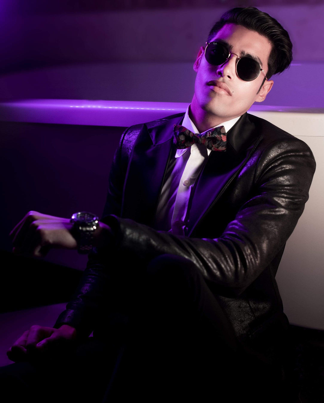 Pashtush India Bow Pashtush Mens Luxury Pre-Tied Bow Tie