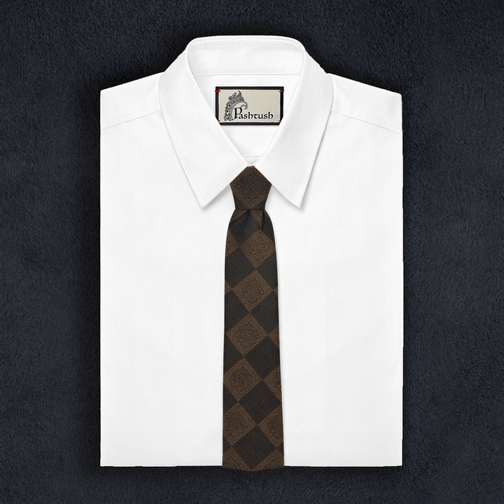 Pashtush India Mens Neckties Ties for Men Pashtush Mens  Necktie, Checkered Design, Free Size