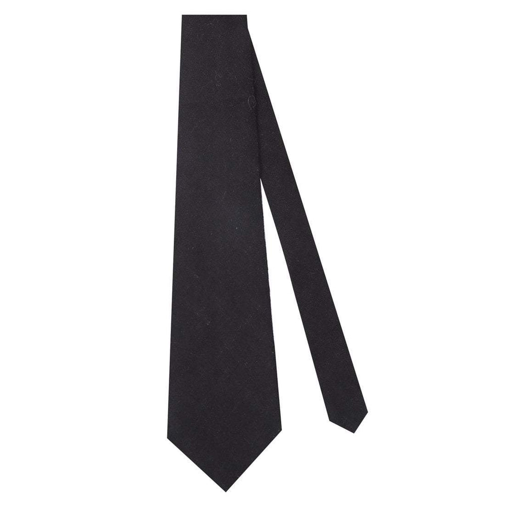 Pashtush Shawl Store Tie Pashtush Mens Pashmina Necktie, Checkered Design, Free Size, Cayman Black