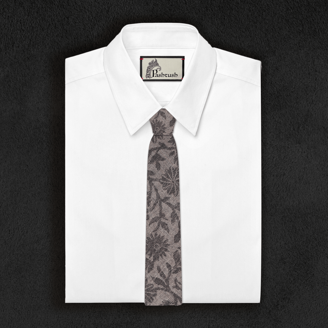 Pashtush India Tie Pashtush Mens Pashmina Necktie, Jacquard Ties for Men, Free Size
