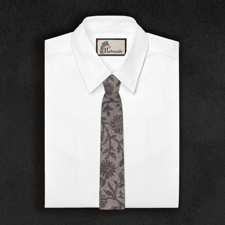 Pashtush India Tie Pashtush Mens Pashmina Necktie, Jacquard Ties for Men, Free Size