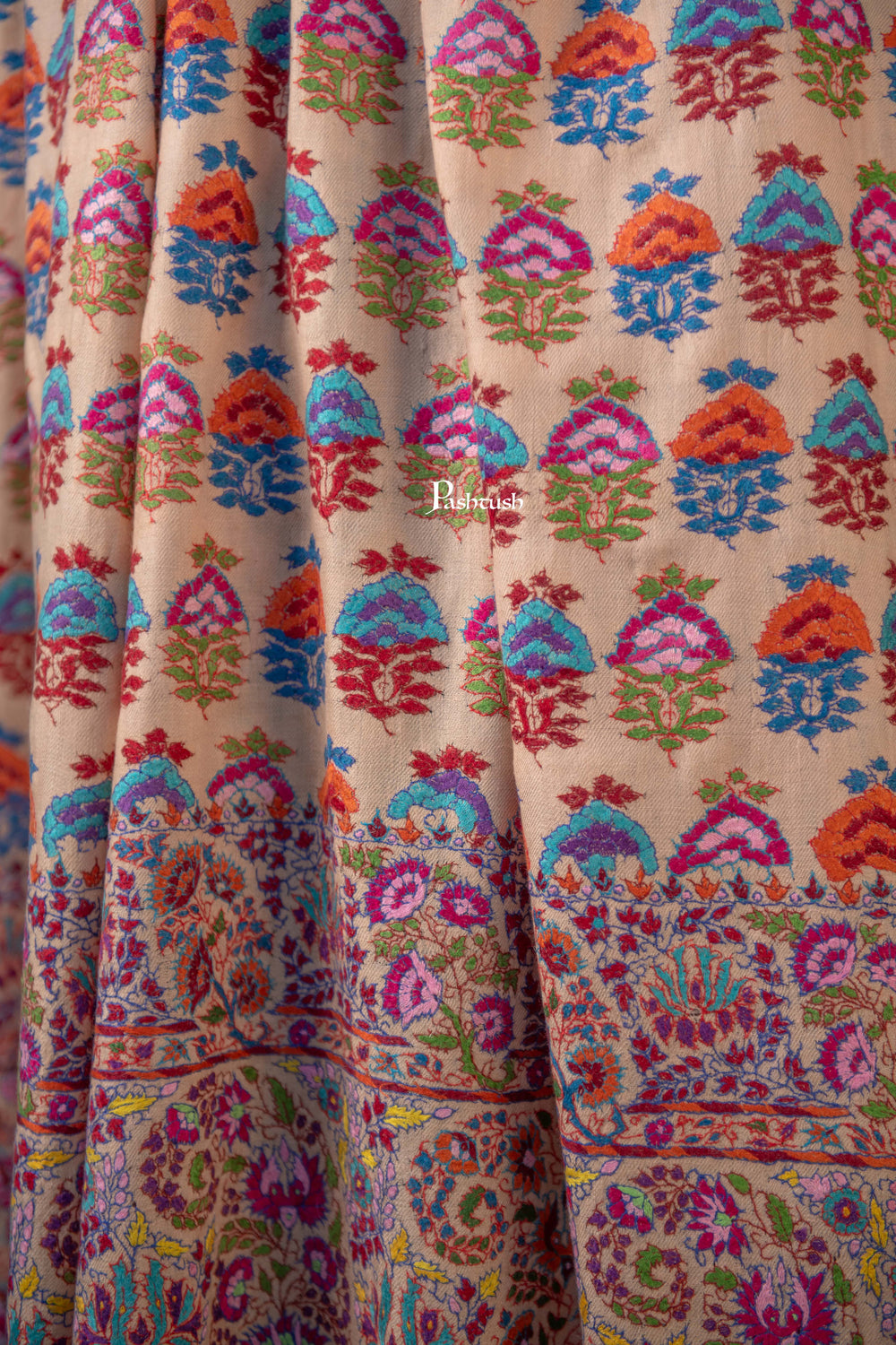 Pashtush India Mens Shawls Gents Shawl Pashtush Mens Pure Pashmina Shawl, Multicolour