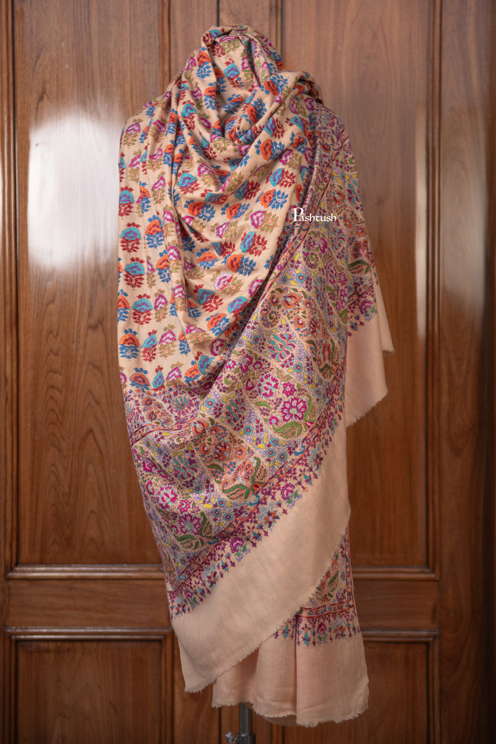 Pashtush India Mens Shawls Gents Shawl Pashtush Mens Pure Pashmina Shawl, Multicolour