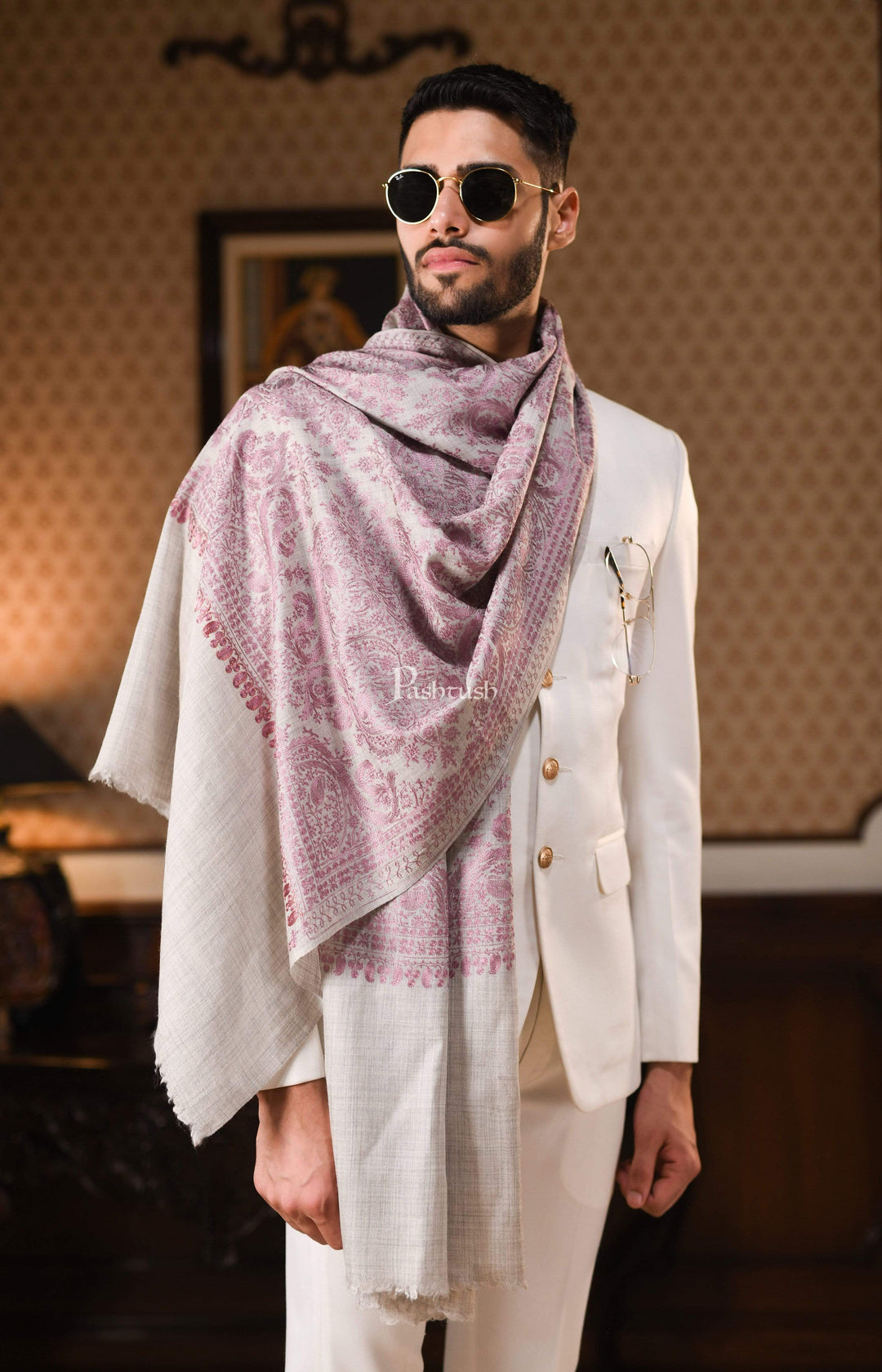 Pashtush India 0 Pashtush Mens Shawl