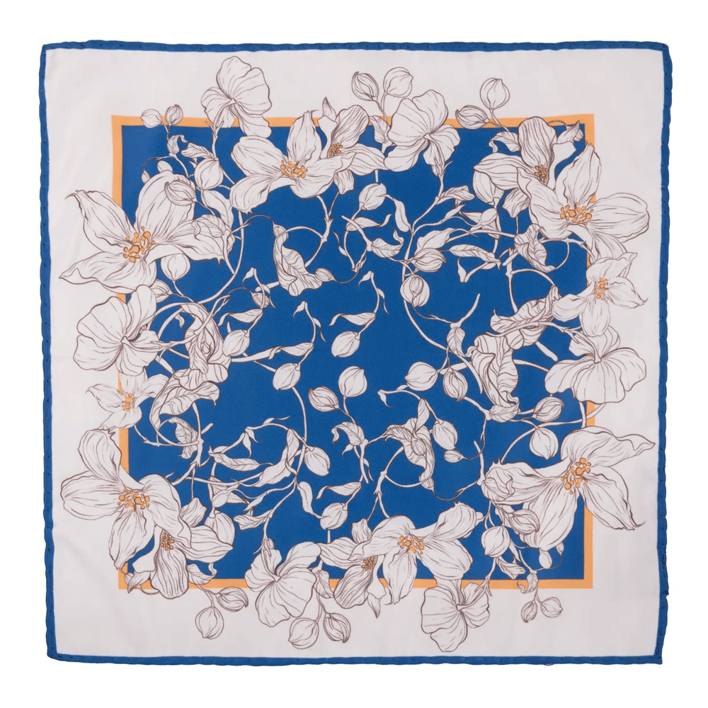 Pashtush Shawl Store Gift Pack Pashtush Mens Silky Soft Pocket Square, Printed, Floral Paisleys