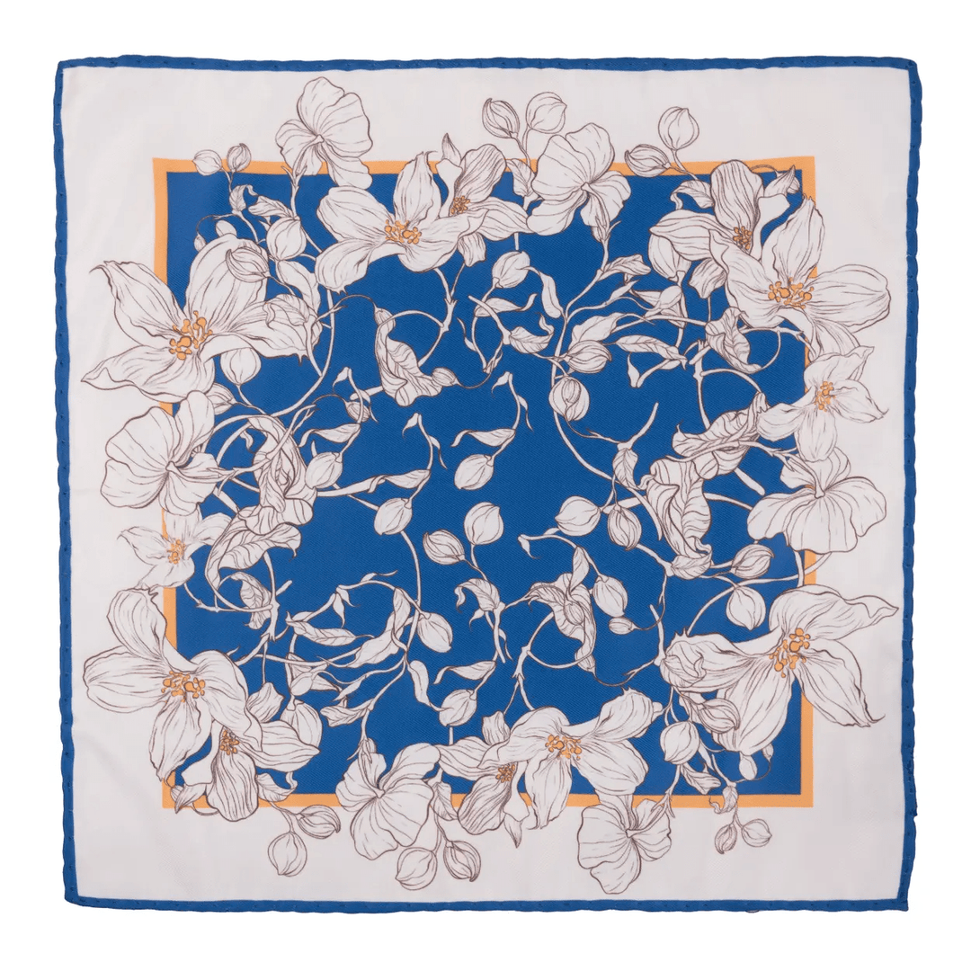 Pashtush Shawl Store Gift Pack Pashtush Mens Silky Soft Pocket Square, Printed, Floral Paisleys