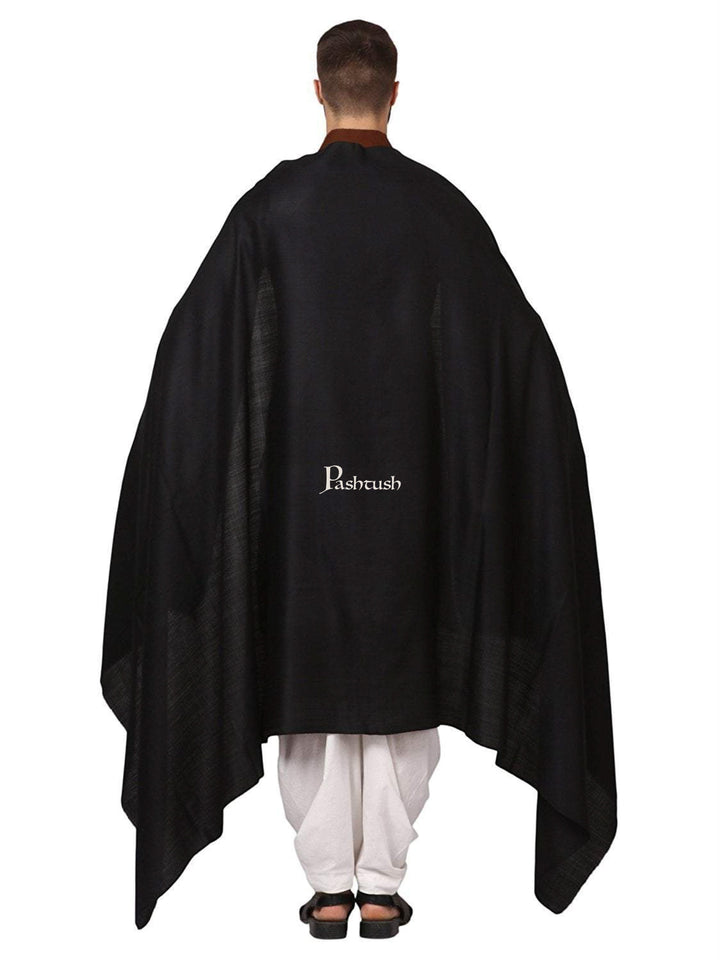 Pashtush India Mens Shawls Gents Shawl Pashtush Mens Thick Count Blended Wool Shawl, Mens Lohi (Full Size)