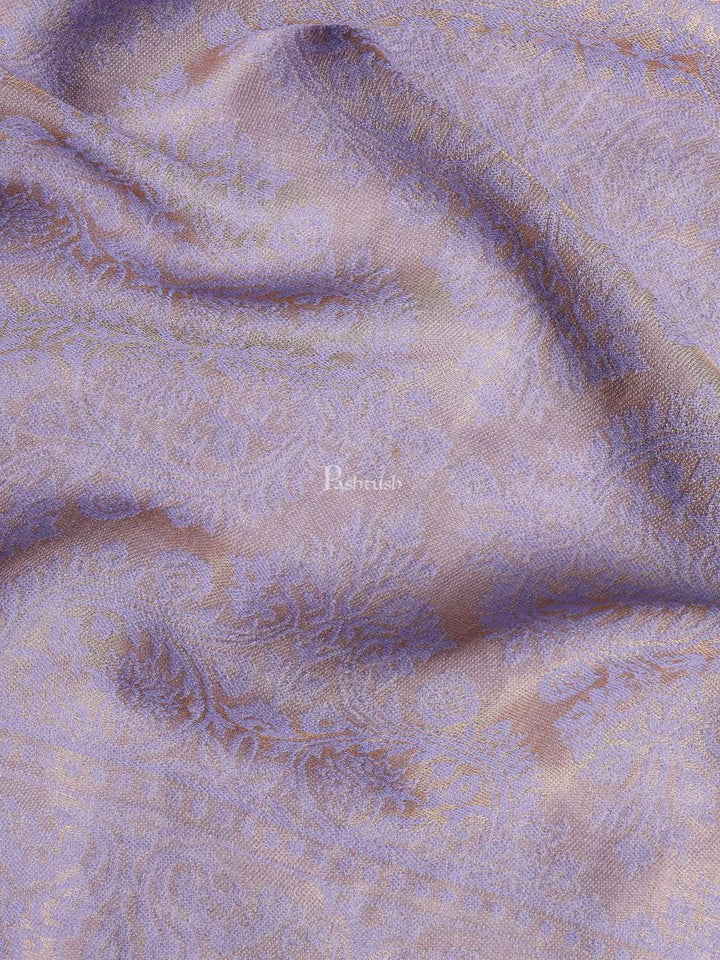 Pashtush India 70x200 Pashtush Mens Twilight Collection, Jacquard Stole, With Metallic Thread Weave, Fine Wool