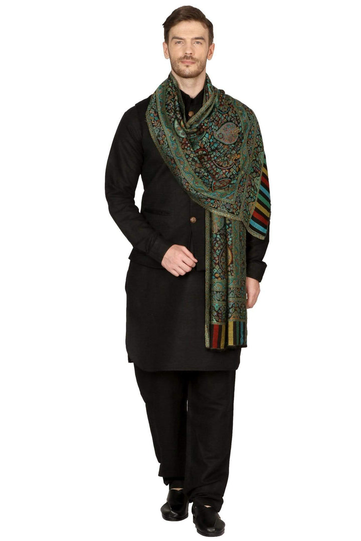 Pashtush India Gift Pack Pashtush Mens Woven Ethnic Stole, Extra Soft Bamboo Fibre