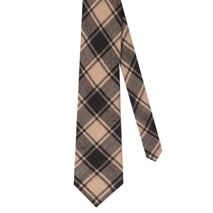 Pashtush Mens Woven Jacquard Necktie, Tie For Men, Classic Colours, Free Size, Black