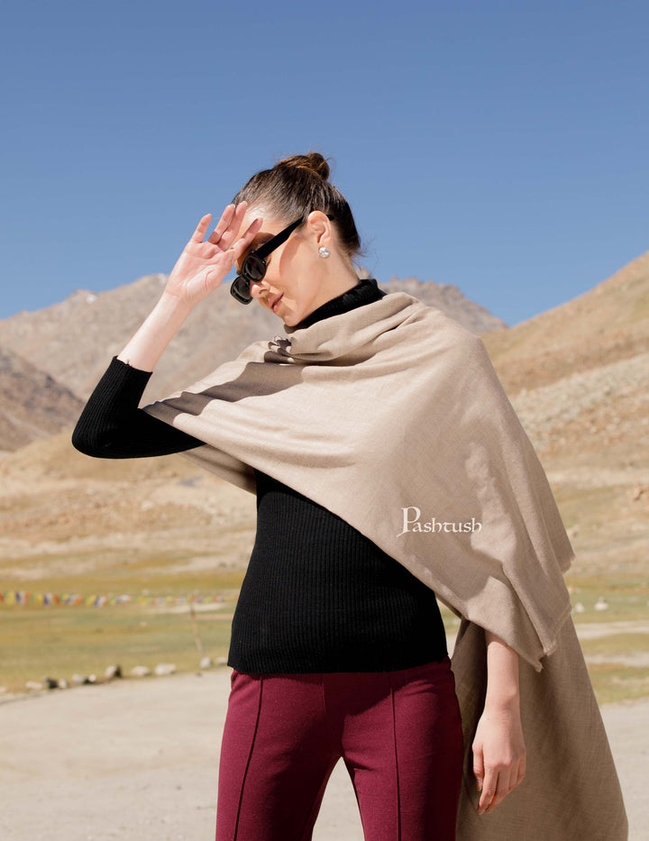 Pashtush India Womens Shawls Pashtush Pure Pashmina Shawl, Hand Woven, Handmade
