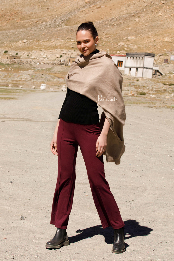 Pashtush India Womens Shawls Pashtush Pure Pashmina Shawl, Hand Woven, Handmade