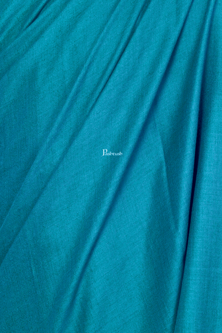 Pashtush India Mens Shawls Gents Shawl Pashtush Royal And Classy Fine Wool Mens Stole, Arabic Sea Blue