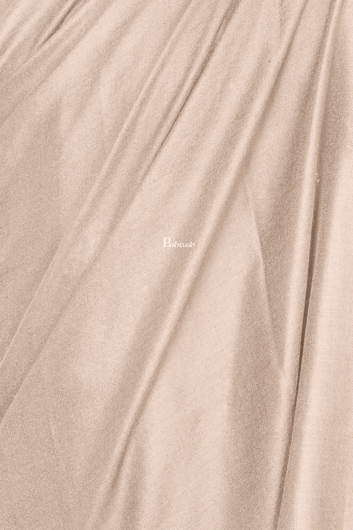 Pashtush India Mens Shawls Gents Shawl Pashtush Royal And Classy Fine Wool Mens Stole, Solid Beige