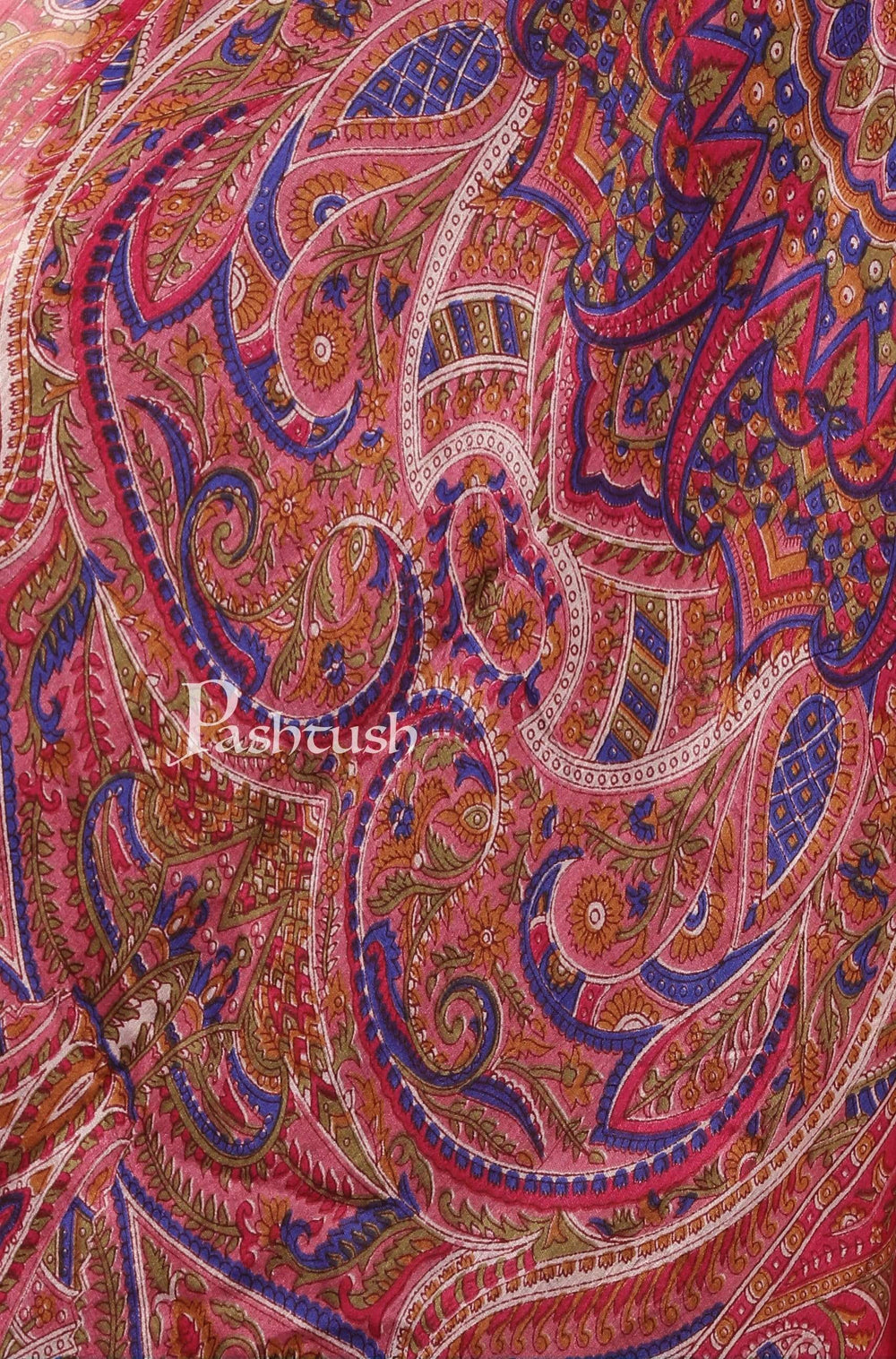 Pashtush India Scarf Pashtush Women's 100% Pure Silk, Printed Scarf - Paisley Romance